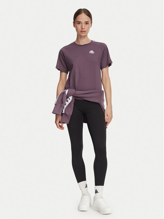Kappa Kappa T-Shirt 371U6WW Fioletowy Regular Fit