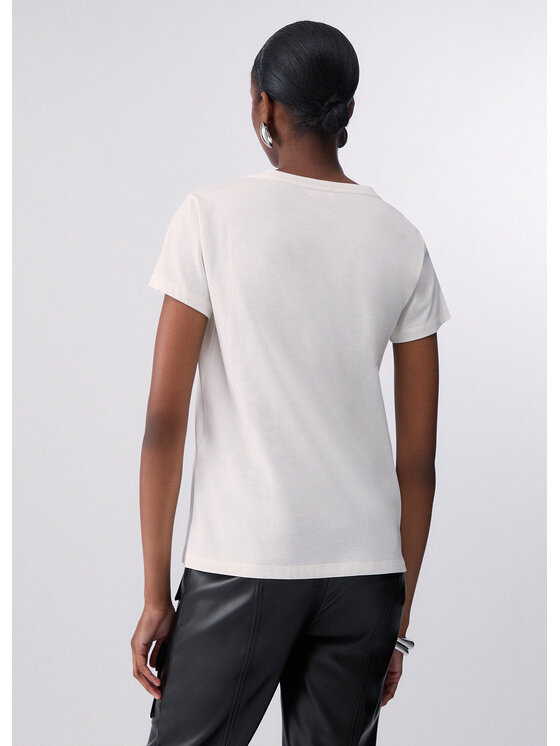 Liu Jo Liu Jo T-shirt TF6238JS003L9574 Bianco Regular Fit