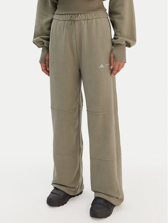 adidas adidas Sportinės kelnės JM1099 Žalia Regular Fit