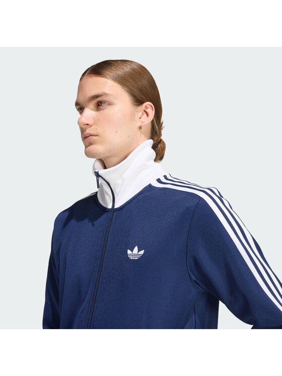 adidas adidas Bluza CLASSIC Błękitny Slim Fit