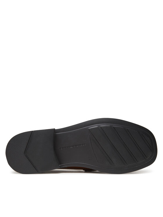 Tommy Hilfiger Tommy Hilfiger Mokasíny Crest Squarish Toe Penny Loafer FW0FW08633 Hnědá