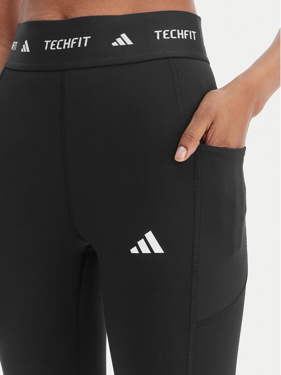 adidas adidas Legíny TECHFIT Stash Pocket IT2282 Čierna Slim Fit