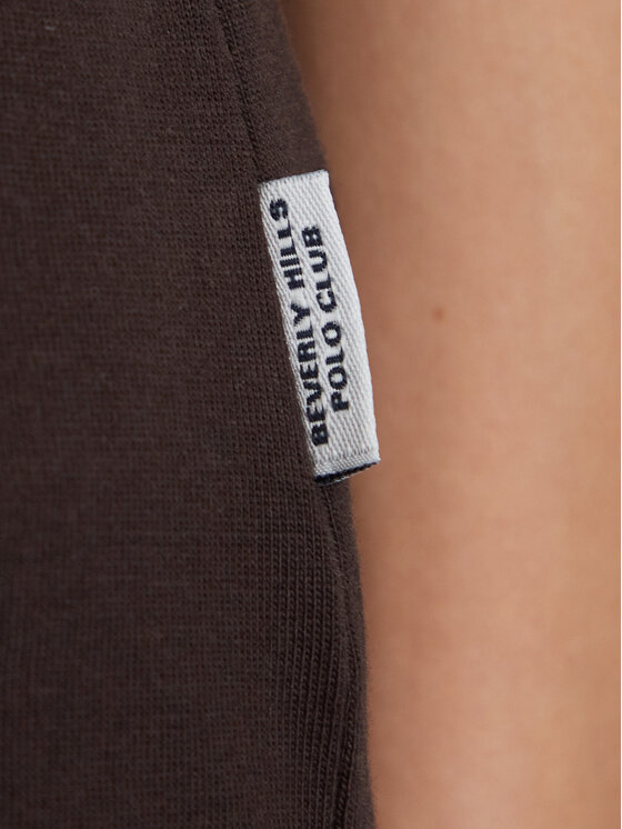 Beverly Hills Polo Club Beverly Hills Polo Club T-Shirt P-SS26W-TS5165187 Brązowy ciemny Regular Fit