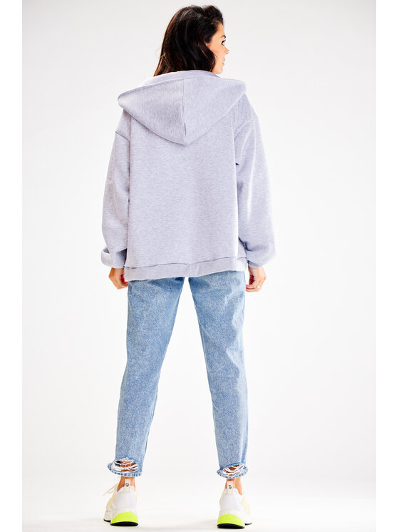 Awama Awama Mikina A610 Šedá Basic Fit