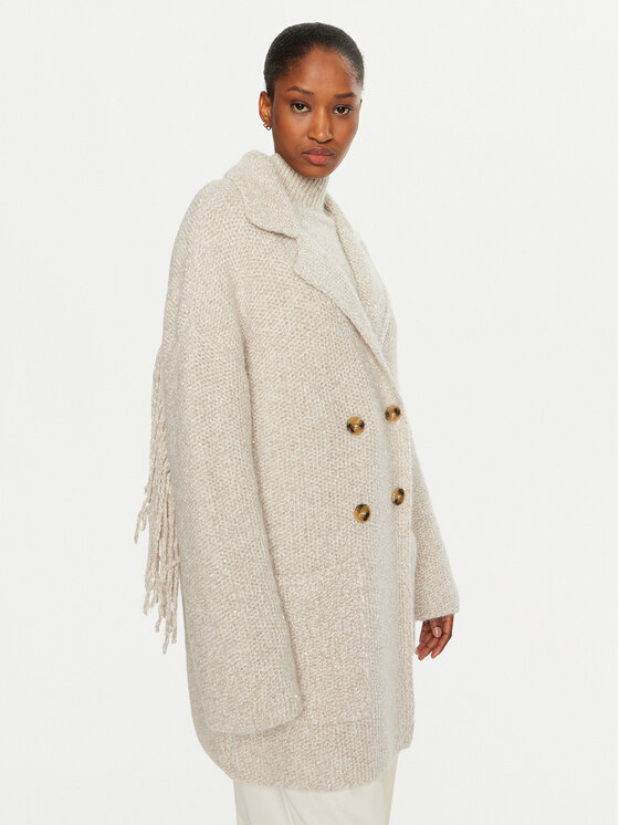Marella Marella Strickjacke Mastice 2423906025 Écru Regular Fit