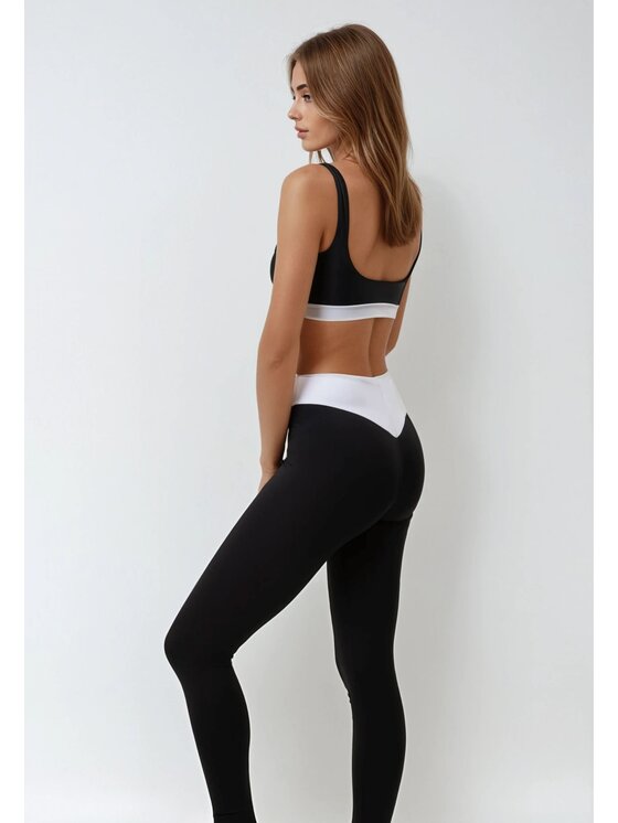 Flavia Valentini Flavia Valentini Legginsy 313 Złoto bicolour Compression Fit