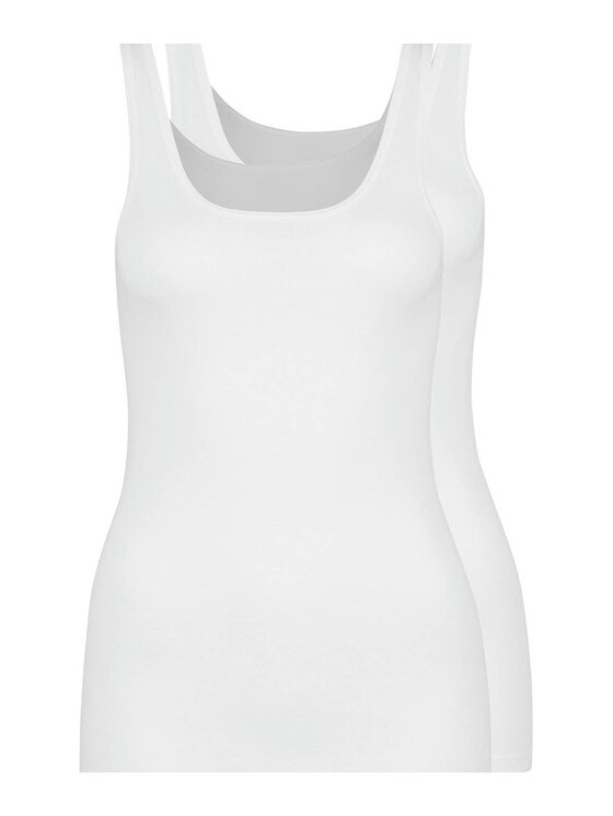Huber Huber Top 16441 Biały Slim Fit