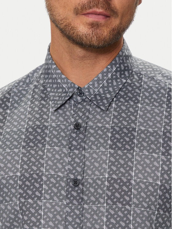 BOSS Boss Košile Liam 50521641 Šedá Regular Fit