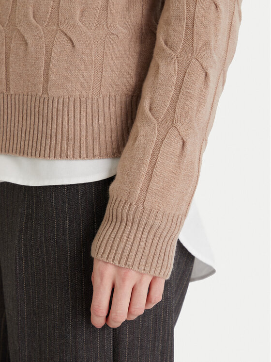 Tommy Hilfiger Tommy Hilfiger Cardigan WW0WW47463 Beige Regular Fit