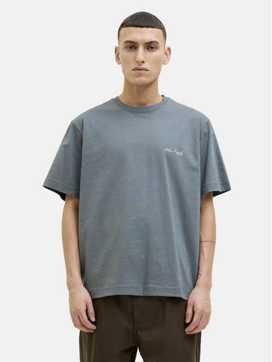 Jack & Jones T-Shirt Islington 12273015 Niebieski Loose Fit
