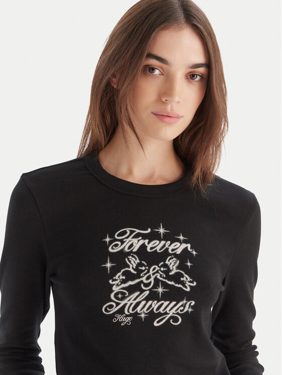 HUGO HUGO T-shirt Duspark 50550132 Crna Slim Fit