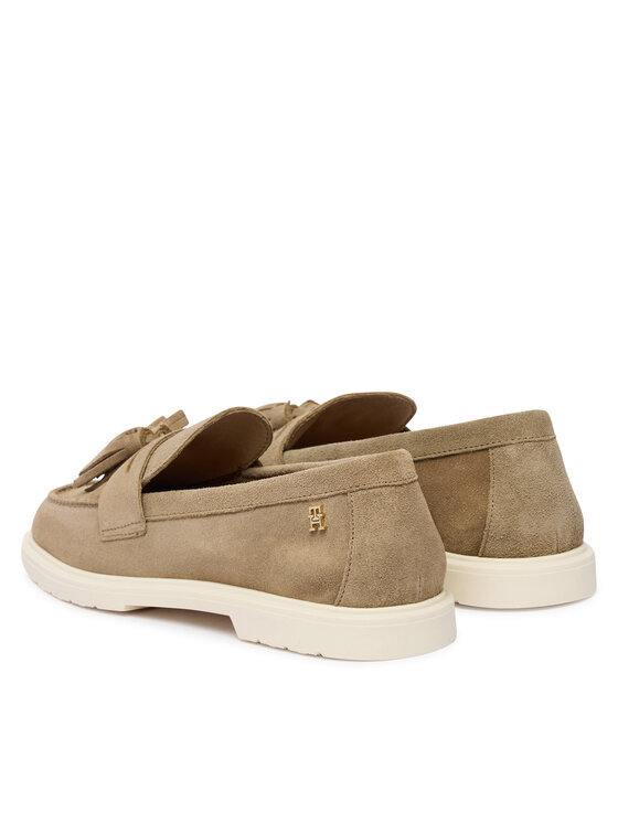 Tommy Hilfiger Tommy Hilfiger Loafersy Light Suede Tassel Loafer FW0FW09285 Hnědá