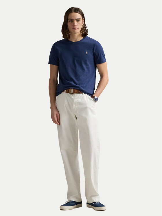 Polo Ralph Lauren Polo Ralph Lauren Tričko 710671438426 Tmavomodrá Custom Slim Fit