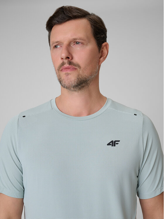 4F 4F Koszulka techniczna ATHLETIC Turkusowy Regular Fit