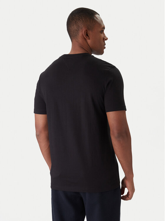 Tommy Hilfiger Tommy Hilfiger Marškinėliai Brand Love MW0MW40324 Juoda Regular Fit