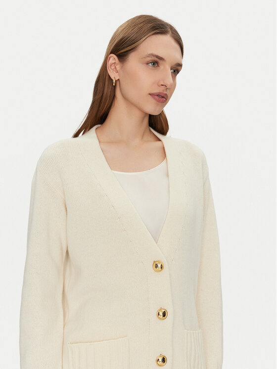 Luisa Spagnoli Luisa Spagnoli Kardigan Canolo 58505 Écru Regular Fit