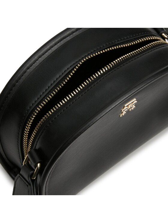 Tommy Hilfiger Tommy Hilfiger Дамска чанта Th Monotype Half Moon Camera Bag AW0AW16774 Черен
