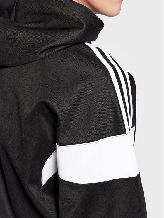 adidas adidas Μπλούζα Adicolor Classics Cut Line Hoodie HS2065 Μαύρο Loose Fit