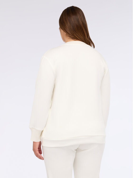 Fiorella Rubino Fiorella Rubino Felpa G825L008618N011 Bianco Boxy Fit