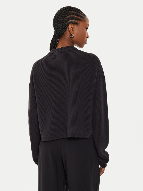 Calvin Klein Jeans Calvin Klein Jeans Πουλόβερ Logo Intarsia J20J223615 Μαύρο Relaxed Fit