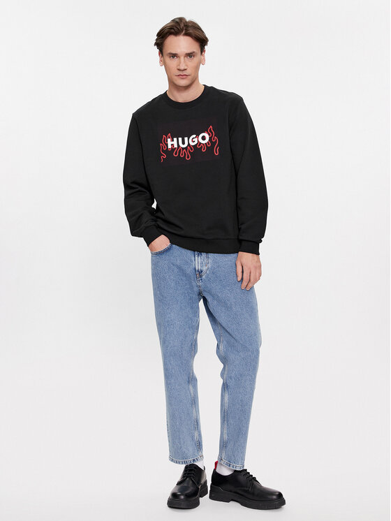 HUGO Hugo Bluza Duragol 50506990 Czarny Regular Fit