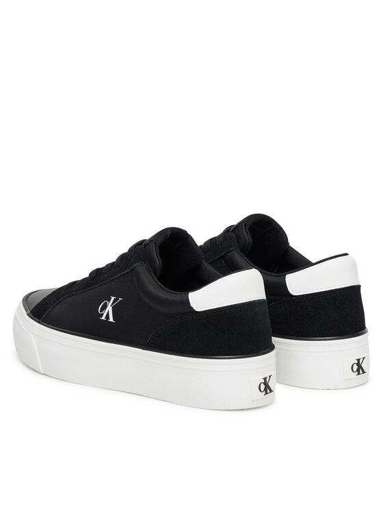 Calvin Klein Jeans Calvin Klein Jeans Sneakersy Vulc Flatform Mg Nylon Mix YW0YW01896 Czarny