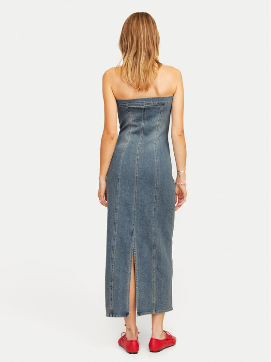 JJXX JJXX Džinsinė suknelė Tinga 12260695 Mėlyna Slim Fit