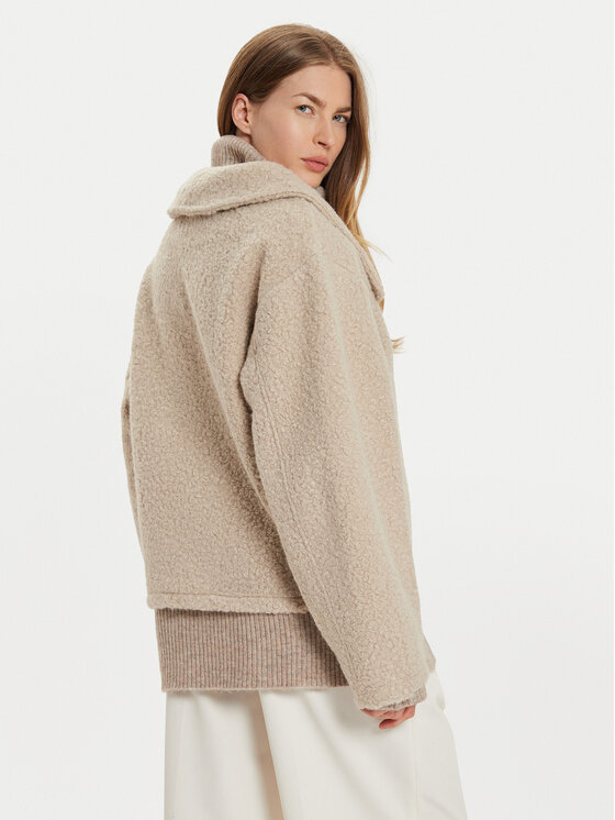 Gina Tricot Gina Tricot Bunda pro přechodné období 22613 Béžová Oversize