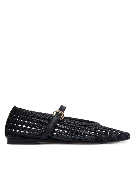 Tommy Hilfiger Tommy Hilfiger Balerina Mary Jane Ballerinas FW0FW09244 Fekete