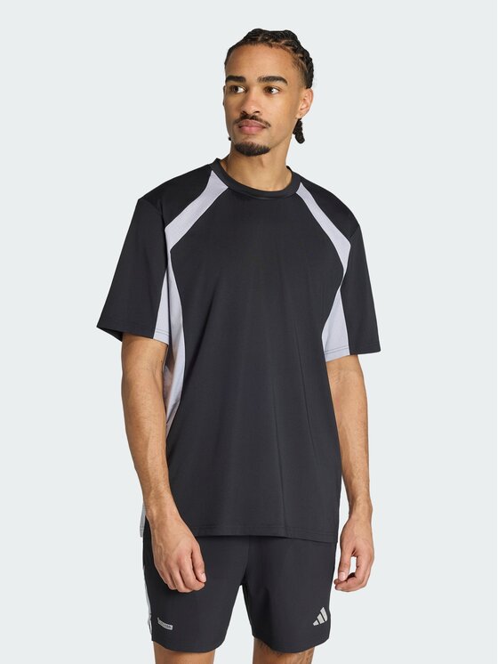 adidas adidas Koszulka techniczna Tech Apparel Colorblock T-Shirt KX7094 Czarny Regular Fit