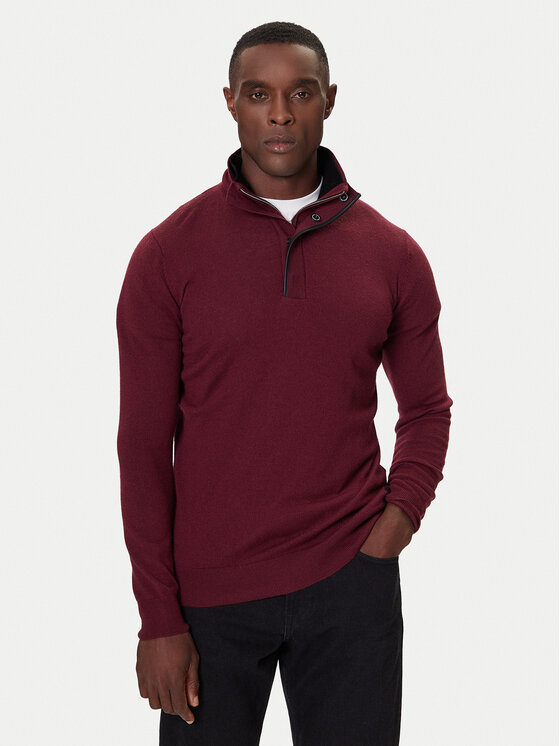 KARL LAGERFELD KARL LAGERFELD Pulover 655005 554399 Vișiniu Slim Fit