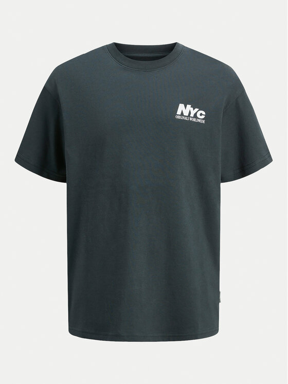 Jack&Jones Junior Jack&Jones Junior Marškinėliai Bronx Square 12263185 Pilka Loose Fit