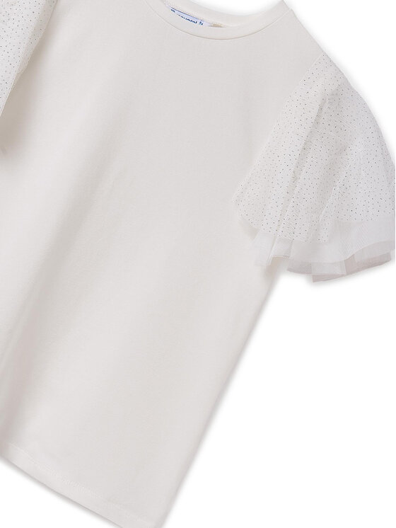 Mayoral Mayoral T-krekls 6022 Écru Regular Fit