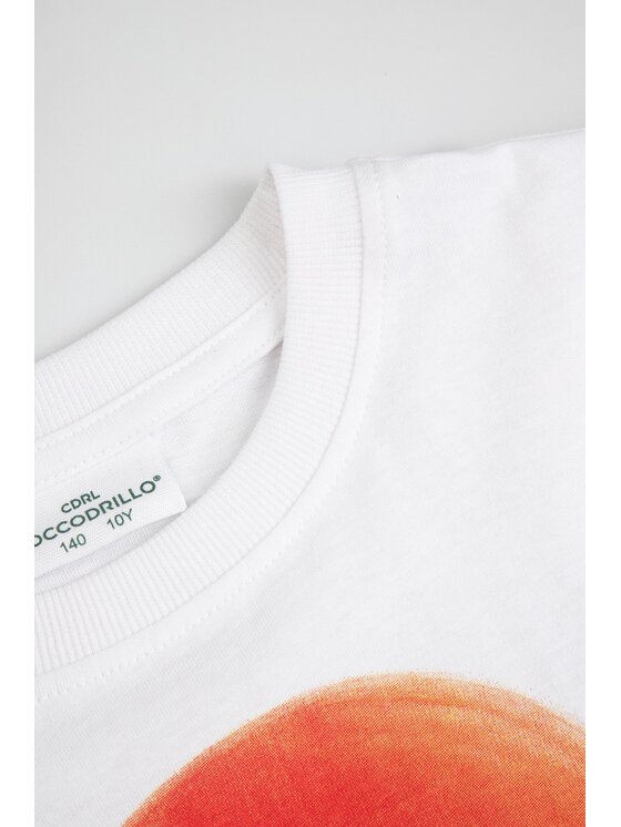 Coccodrillo Coccodrillo T-Shirt ZC6143219VBB-001 Biały Regular Fit