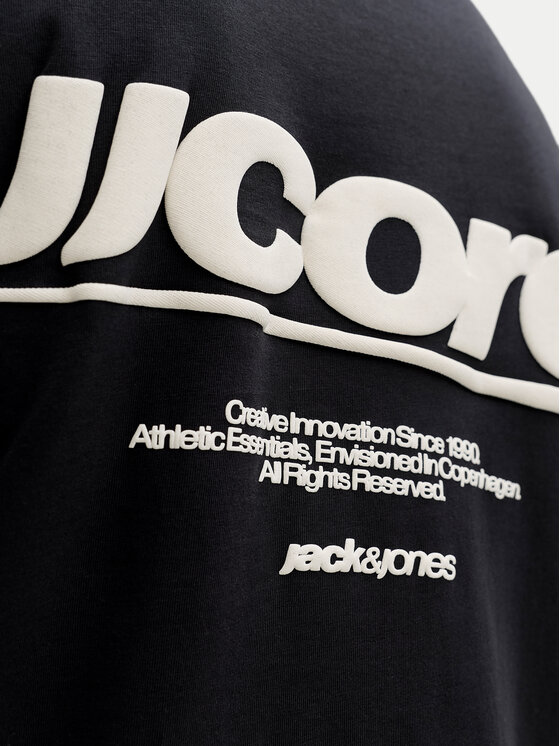 Jack & Jones Jack & Jones T-Shirt Club 12289842 Czarny Relaxed Fit