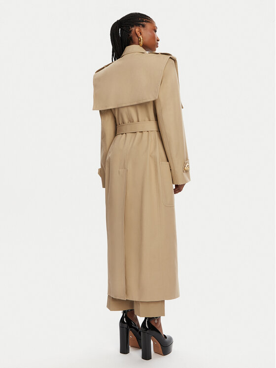Balmain Balmain Trench DF0TL155CF48 Bej Regular Fit