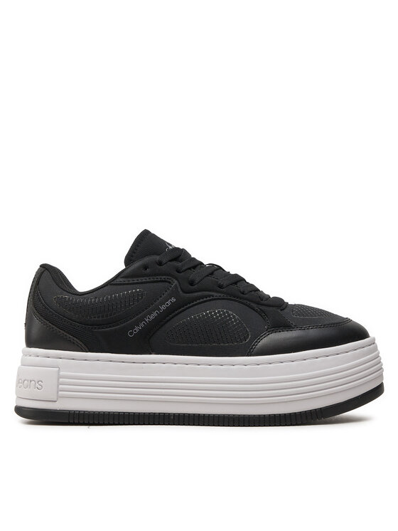 Calvin Klein Jeans Calvin Klein Jeans Tenisice Bold Platf Low Lace Mix In Mtl YW0YW01471 Crna