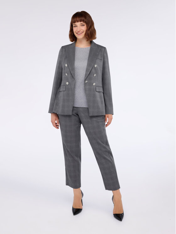 Fiorella Rubino Fiorella Rubino Spodnie materiałowe P188T005051N013 Szary Regular Fit