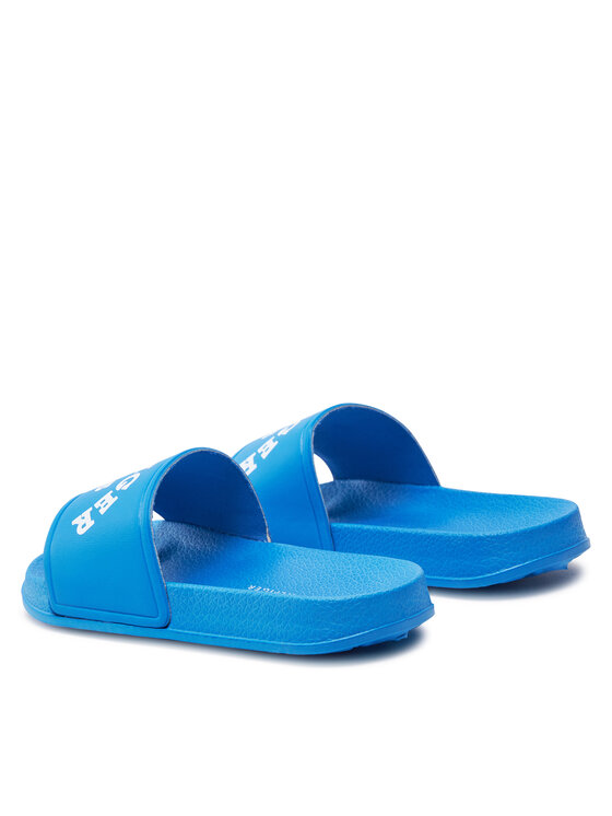 Tommy Hilfiger Pantoletten Logo Pool Slide T3B0 33457 1172 Blau Modivo