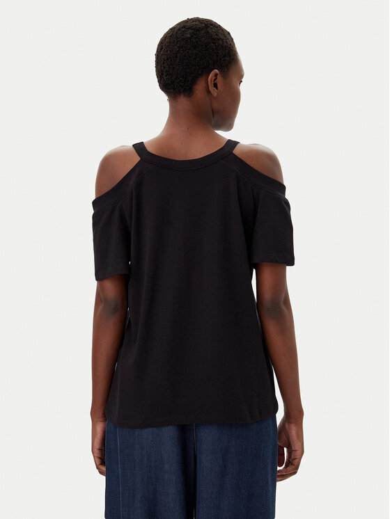 Liu Jo Sport Liu Jo Sport T-särk TA5271 JS003 Must Regular Fit