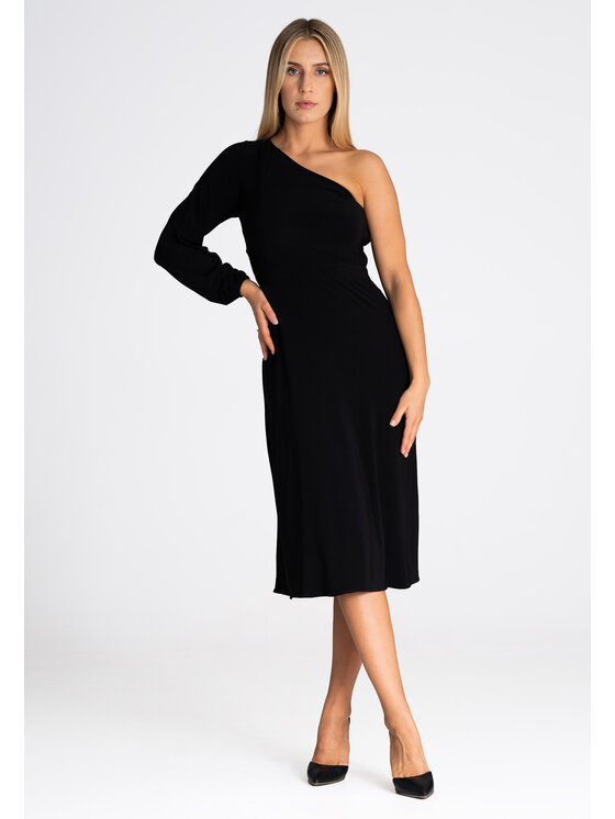 FIGL FIGL Sukienka M962 Czarny Regular Fit