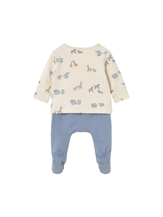 Mayoral Mayoral Set Bluse und Strampelhose 2567 Himmelblau Regular Fit
