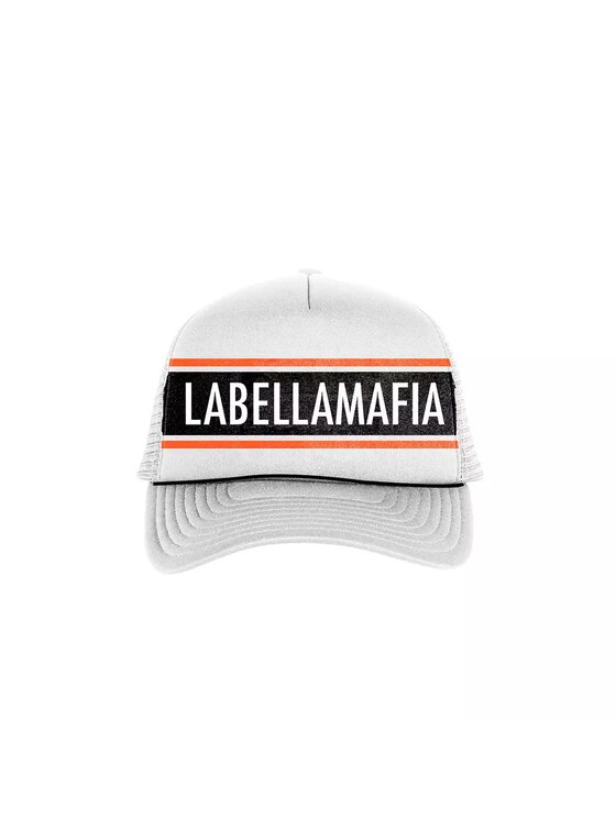 LaBellaMafia LaBellaMafia Czapka z daszkiem WHITE & ORANGE Biały