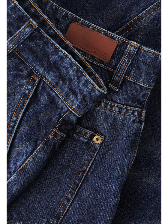 TATUUM Tatuum Spódnica jeansowa MESINA Niebieski Flare Fit