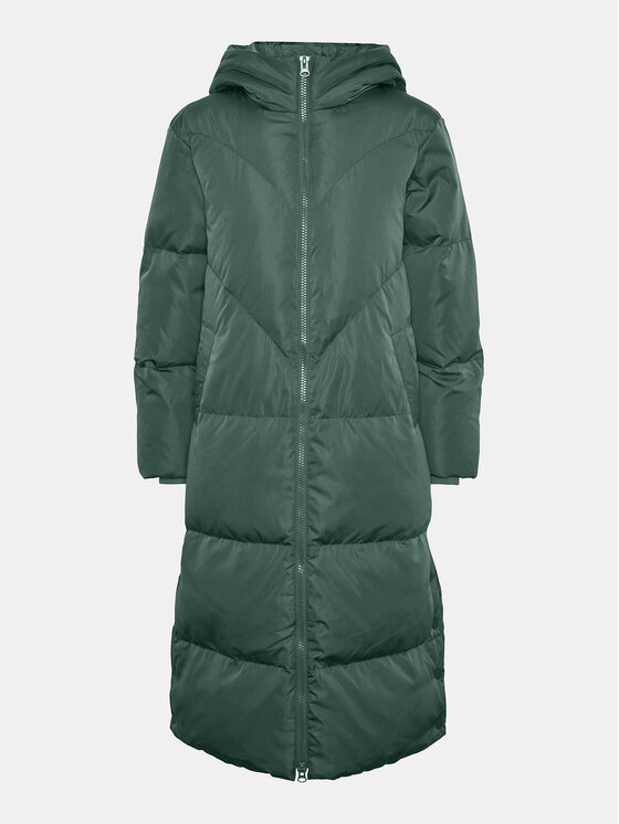 YAS YAS Pūkinė striukė 26030707 Žalia Regular Fit