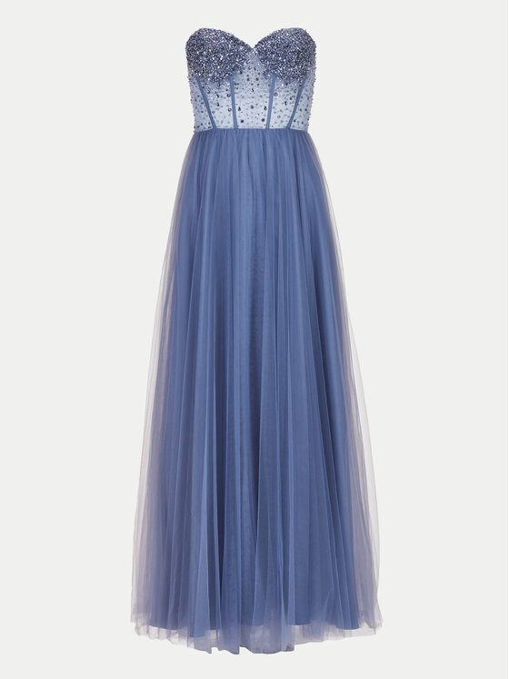 Hey Kyla Swing Abendkleid 5AH023HK Blau Slim Fit