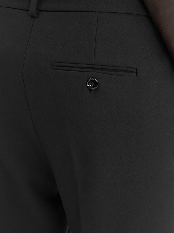 Weekend Max Mara Weekend Max Mara Pantaloni di tessuto Rana 2615131021 Nero Slim Fit