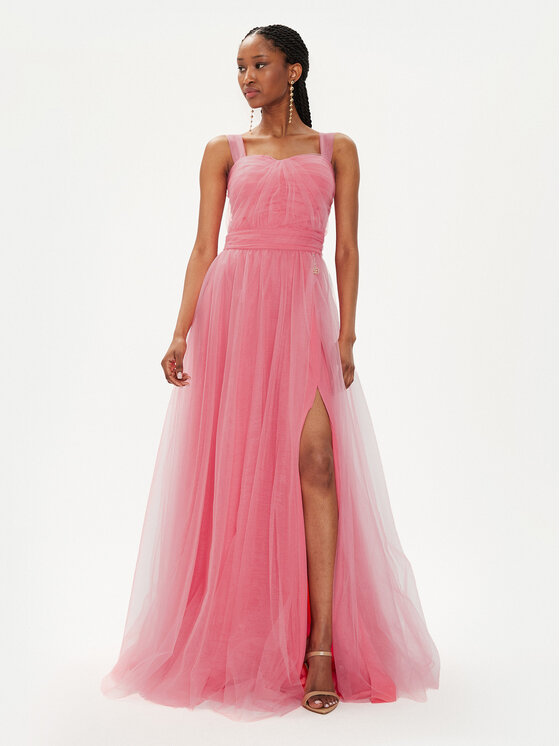 Fracomina Rochie de seară FQ24SD3022W52901 Roz Regular Fit