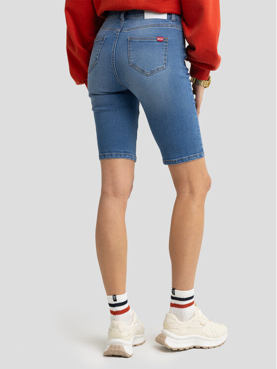 BIG STAR BIG STAR Bermudy SHIRA Niebieski Skinny Fit