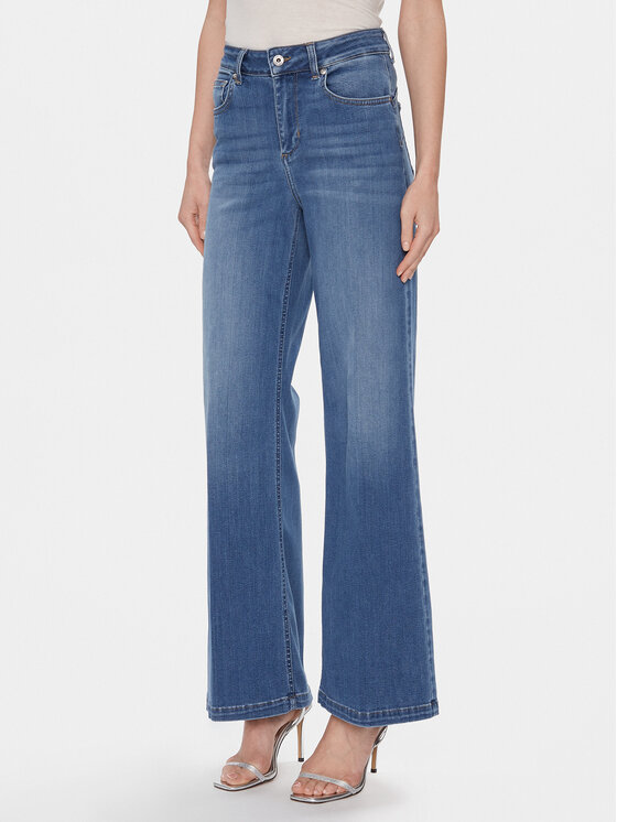 Liu Jo Liu Jo Jeans hlače UXX045 DS060 Modra Wide Fit